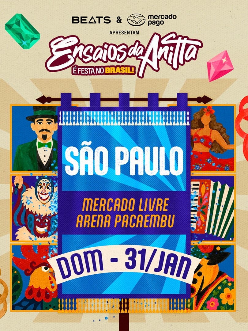 Ensaios da Anitta São Paulo 2027